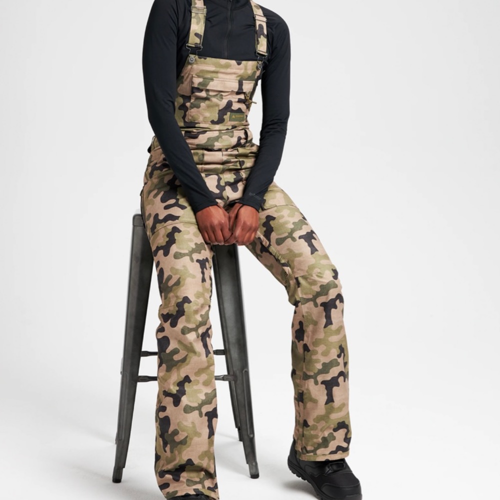 Burton Avalon Snow Bib - Martini Olive Terra Camo